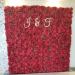 Red Rose Flower Wall