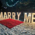 Marry Me Marquee Letters