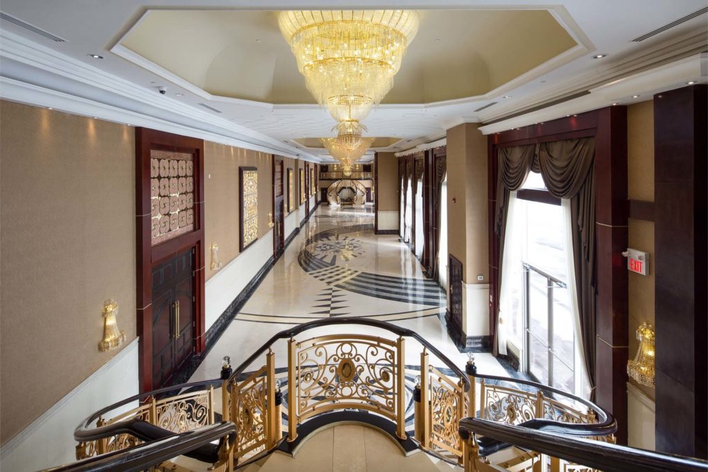 The Markham Convention center hallway entrance to the venue