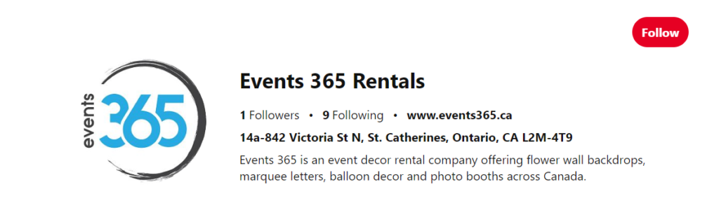 events 365 pinterest for all the wedding vendor needs