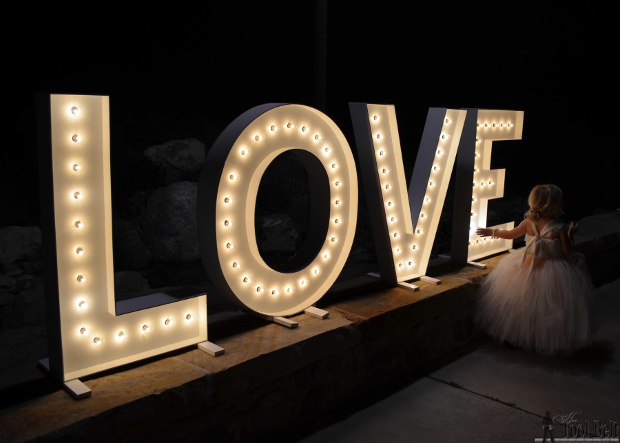 Big Light up letter rental Toronto wedding decoration 