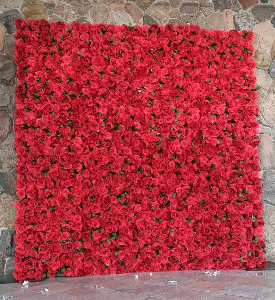 Red-flower-wall-rental-toronto