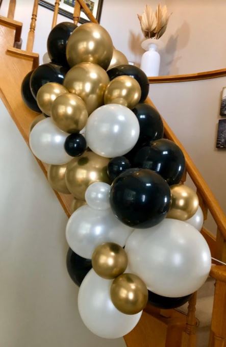 Toronto balloon garland for an engagement party 