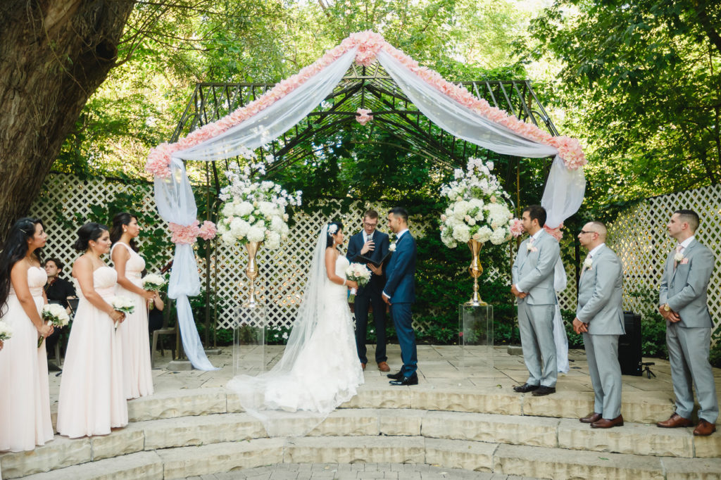 Garden wedding at the Old Mill Hotel in Toronto  