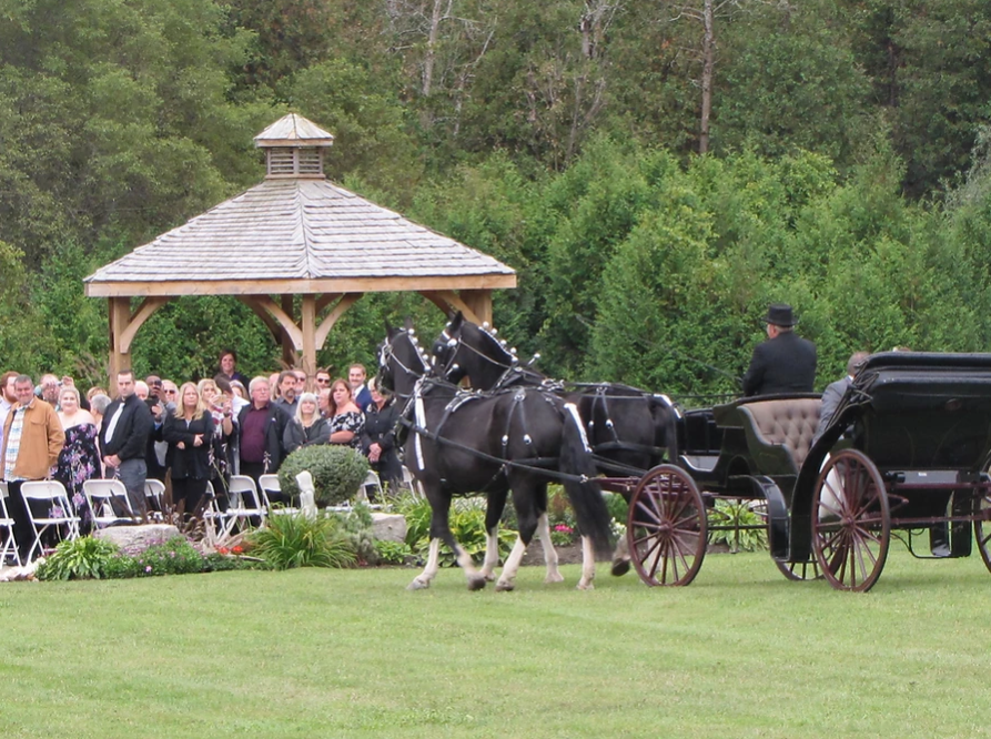 Rolling acres wedding venue in durham Gazebo is accessible by all modes of transportation. 