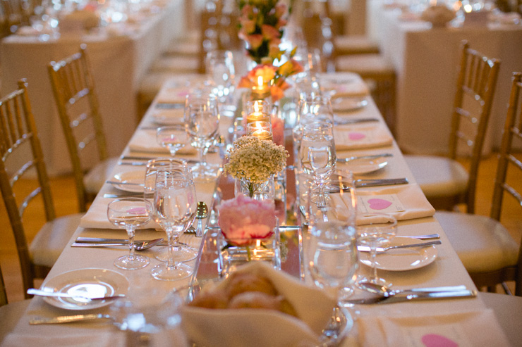 Wedding tables in the St.Lawrence Hall toronto 