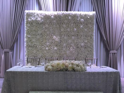 Montreal-flower-wall-for-wedding-vow-renewal-