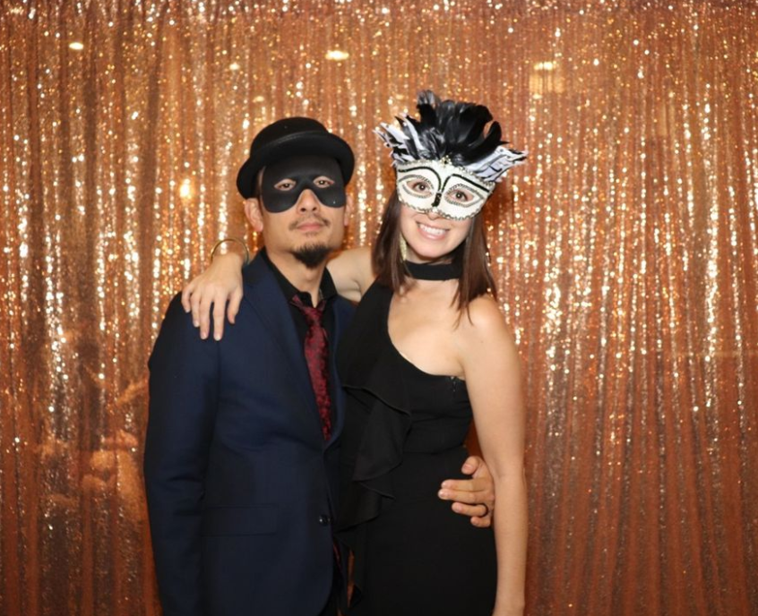 Ancaster Photo booth at a Masquerade party