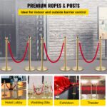 gold stanchions rental