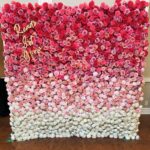 Gradient Ombre Flower Wall Rental