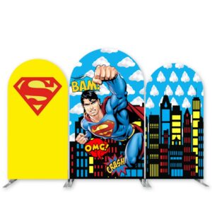Colourful Superman - Kids Party Backdrops