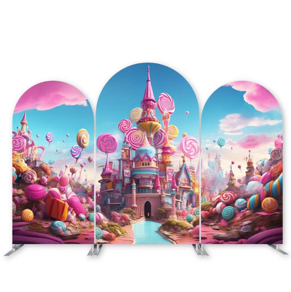Colourful Candy Wonderland - Kids Party Backdrops | Events 365 Canada