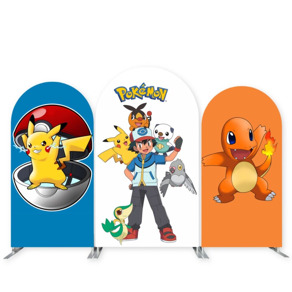 Part Backround Pokémon Theme A - Kids Party Backdrops | Events 365 Canada