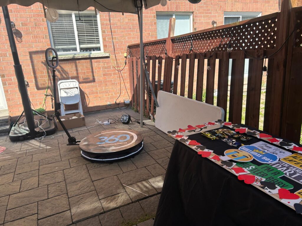 360 video booth for birthday celebrations