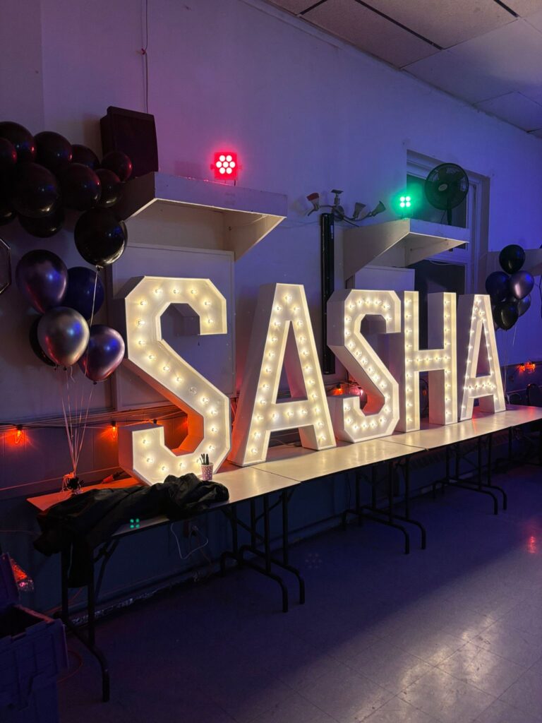 marquee letters for birthday parties
