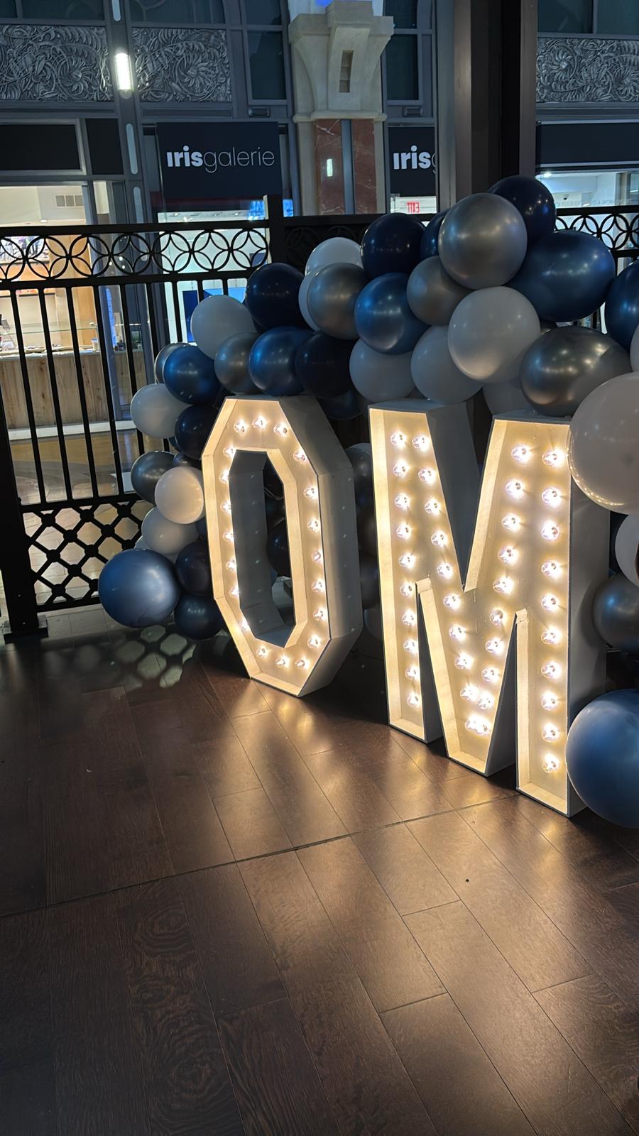 marquee letters for birthday decoration